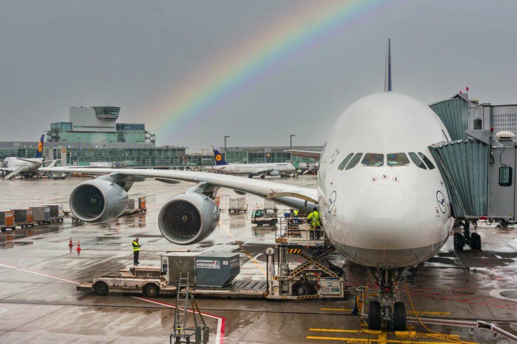 Abflug am Flughafen Frankfurt