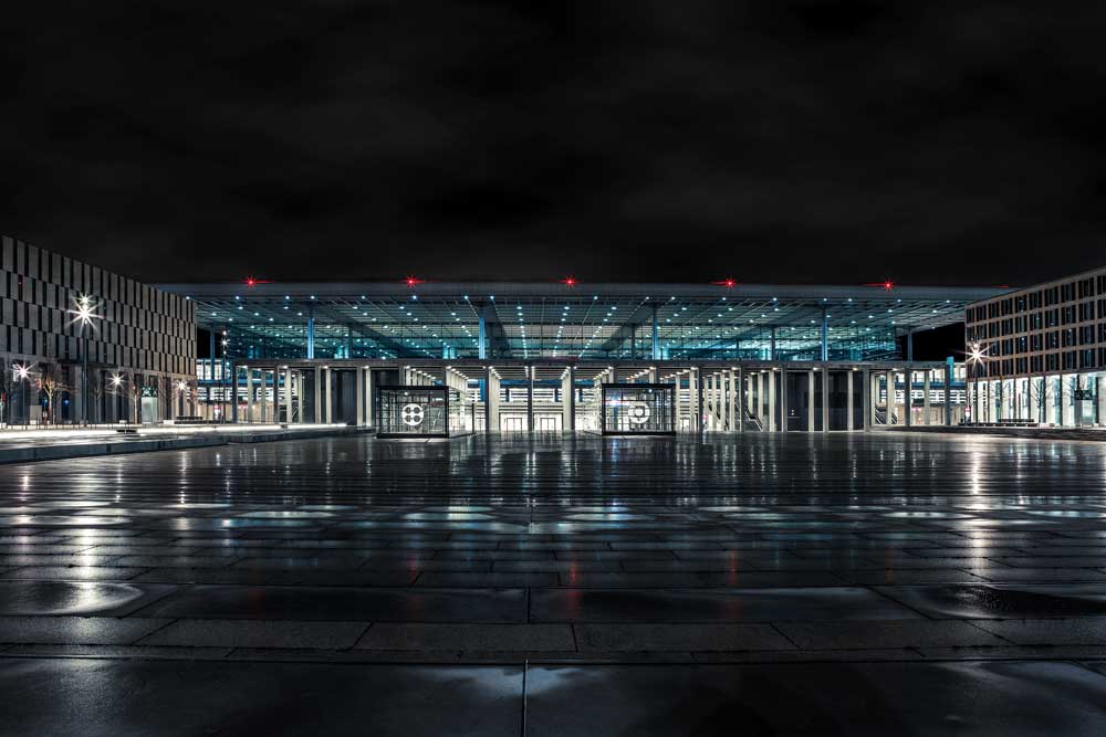 Airport building of Berlin Brandenburg Airport