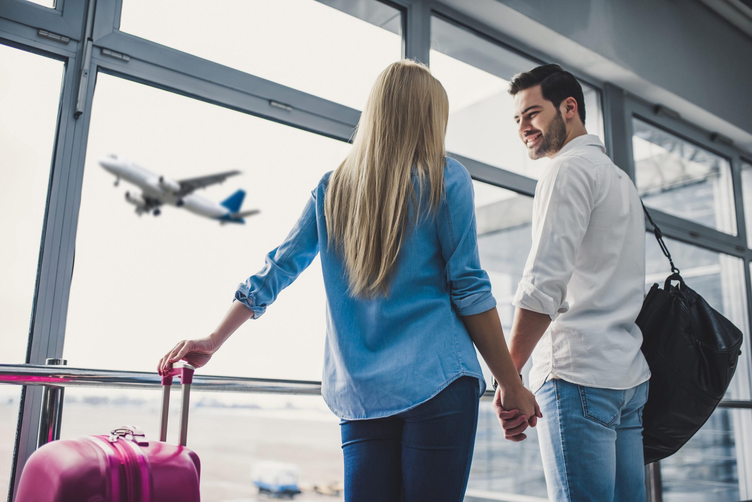 Couple at airport